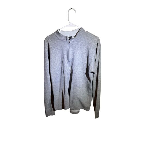 Vintage LL Bean 1/4 Zip Pullover Mens XL Reg Athletic Fit Gray Active USA Made - Picture 1 of 3